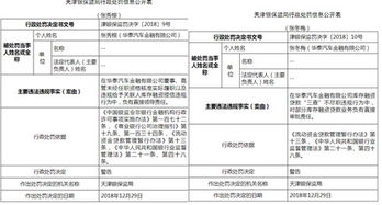 汽车金融贷款处罚多少